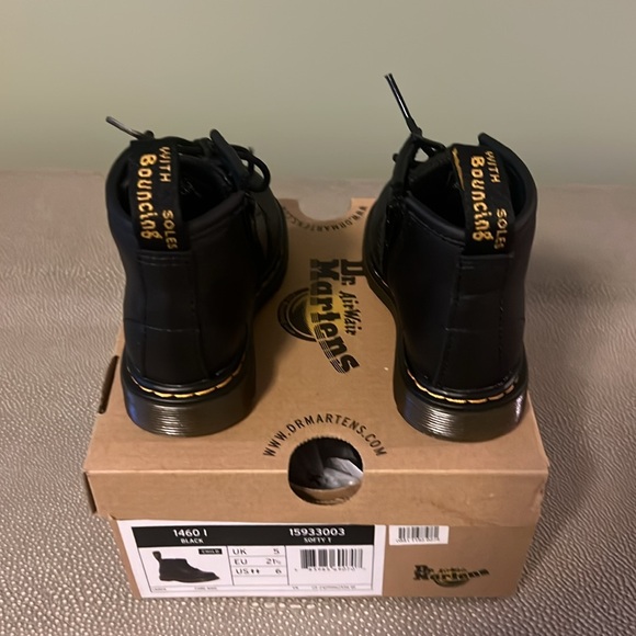 Infant Black Dr. Martens Softy T Boots - Picture 3 of 4